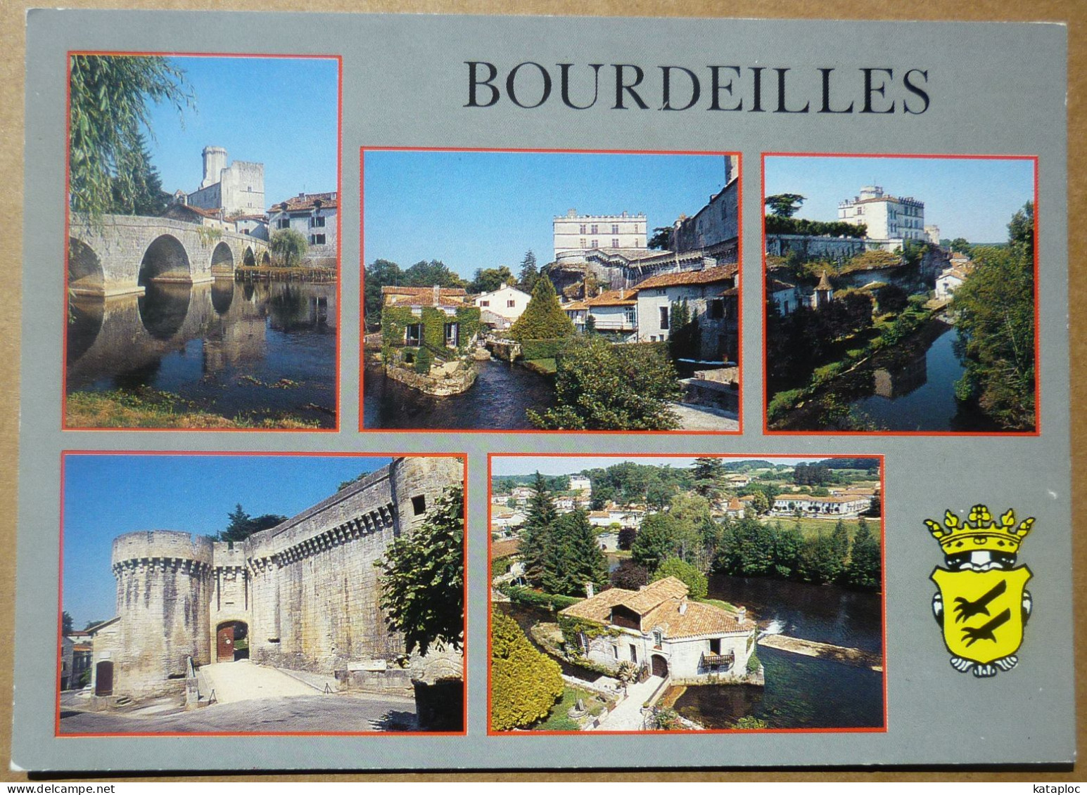 CARTE - 24 - BOURDEILLES - VUES DIVERSES - SCAN RECTO/VERSO - Other & Unclassified