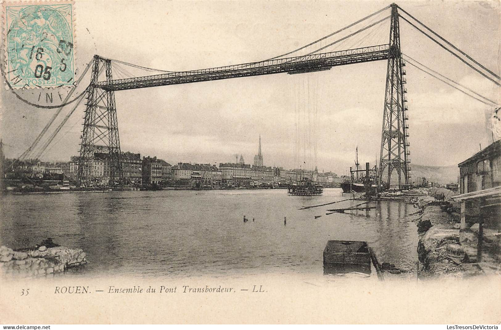 FRANCE - Rouen - Ensemble Du Pont Transbordeur - LL - Carte Postale Ancienne - Rouen