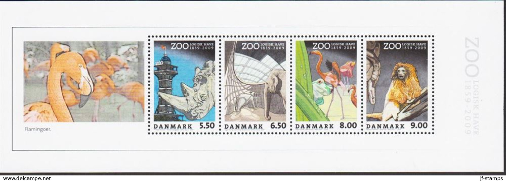 2009. DANMARK. ZOOLOGISK HAVE Complete Set In One Small Sheet Never Hinged.  (Michel 1530-1533) - JF544440 - Unused Stamps