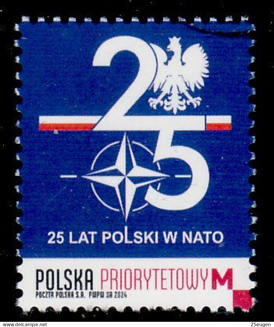 POLAND 2024 25 YEARS OF POLAND IN NATO USED - Usados