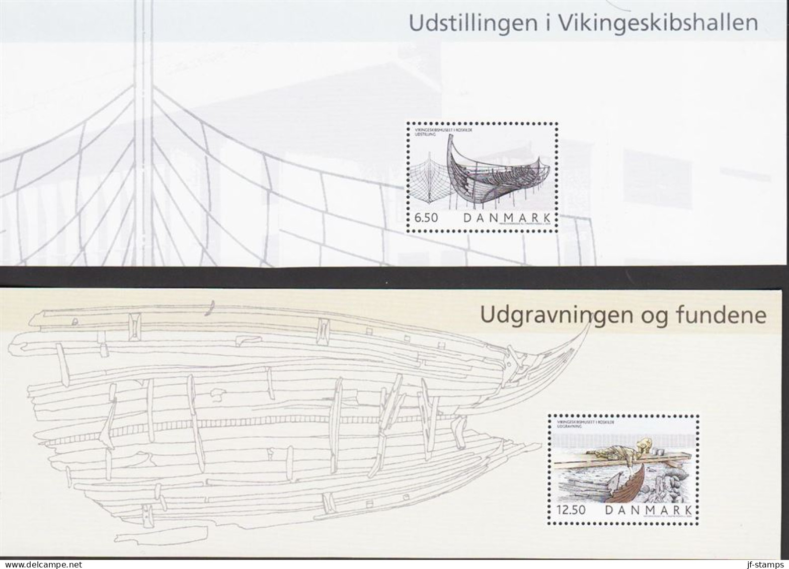 2004. DANMARK. VIKINGESKIBSMUSEET I ROSKILDE Complete Set In FOUR Small Sheets Never Hi... (Michel 1377-1380) - JF544444 - Neufs