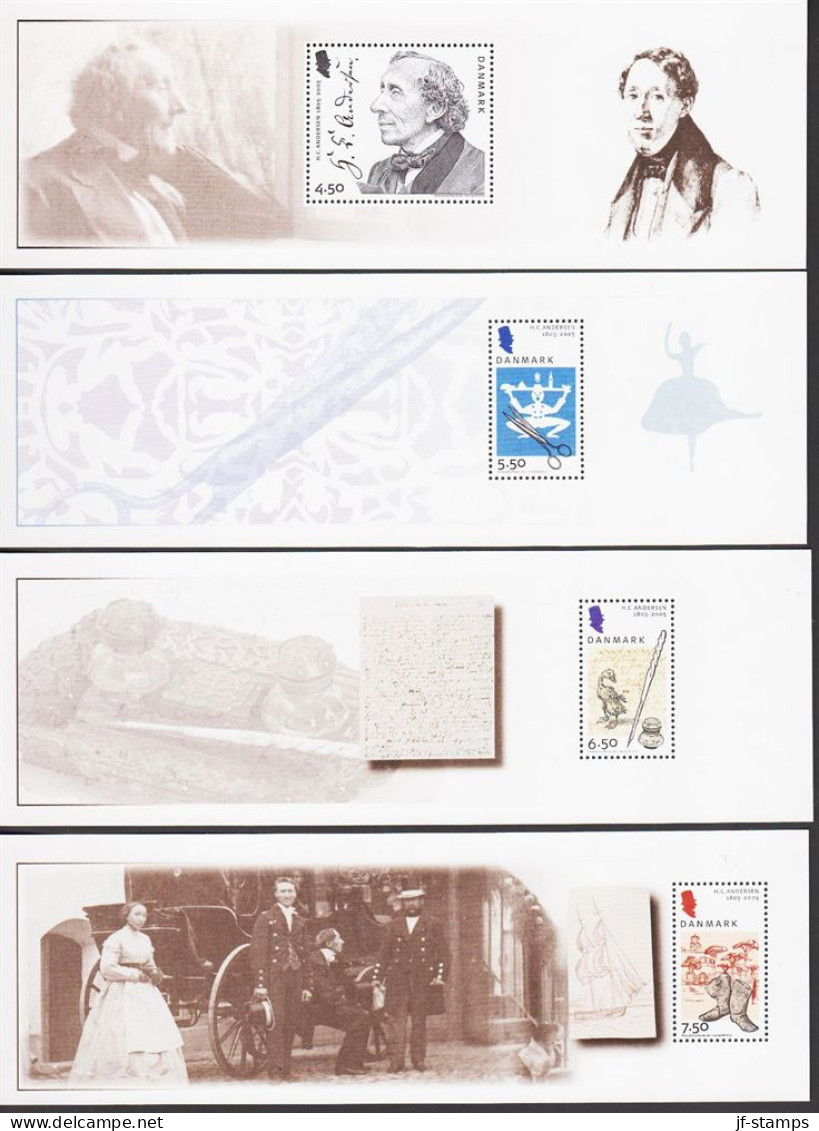 2005. DANMARK. H. C. ANDERSEN Complete Set In FOUR Small Sheets Never Hinged.  (Michel 1396-1399) - JF544447 - Ongebruikt