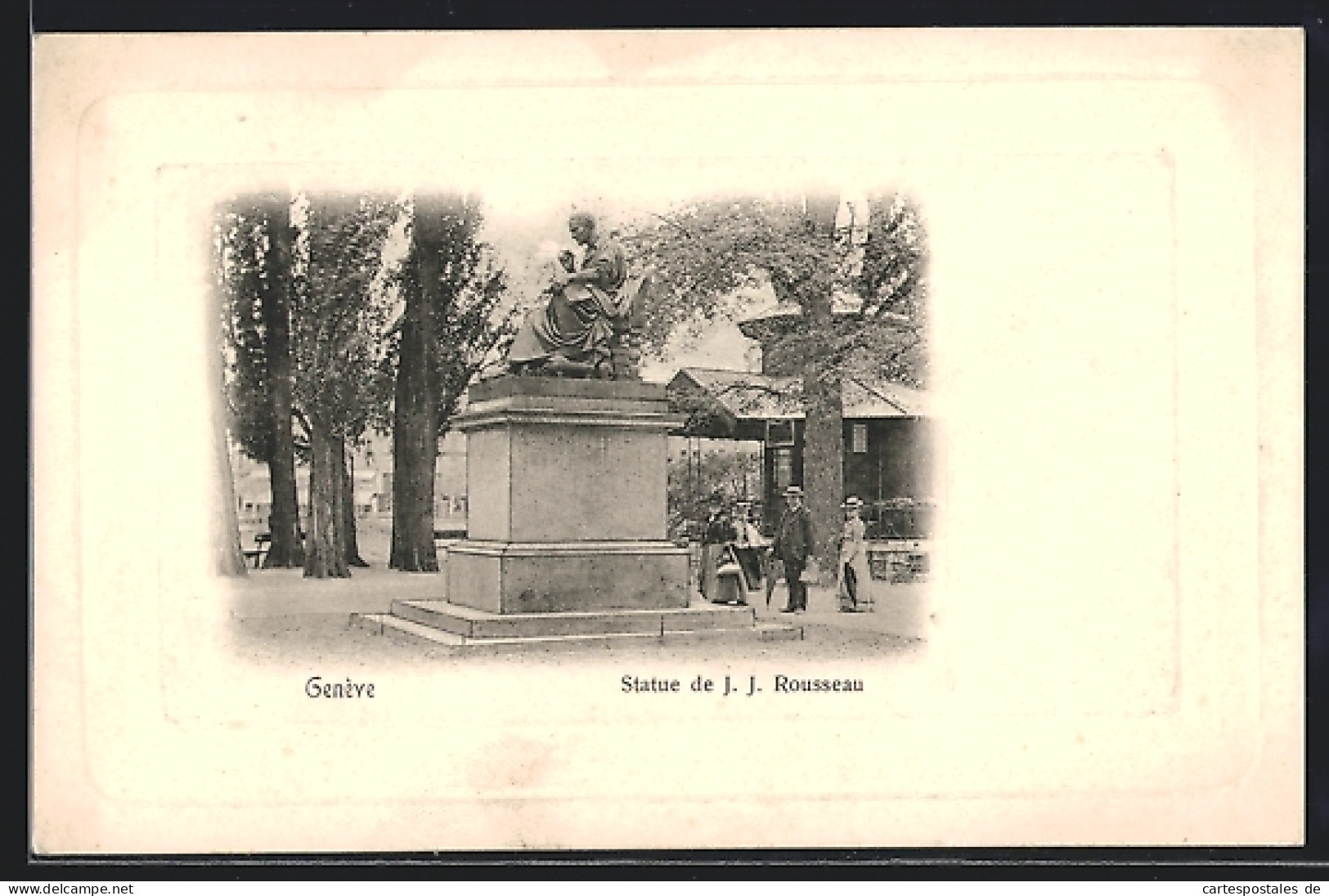 AK Genève, Statue De J. J. Rousseau  - Genève