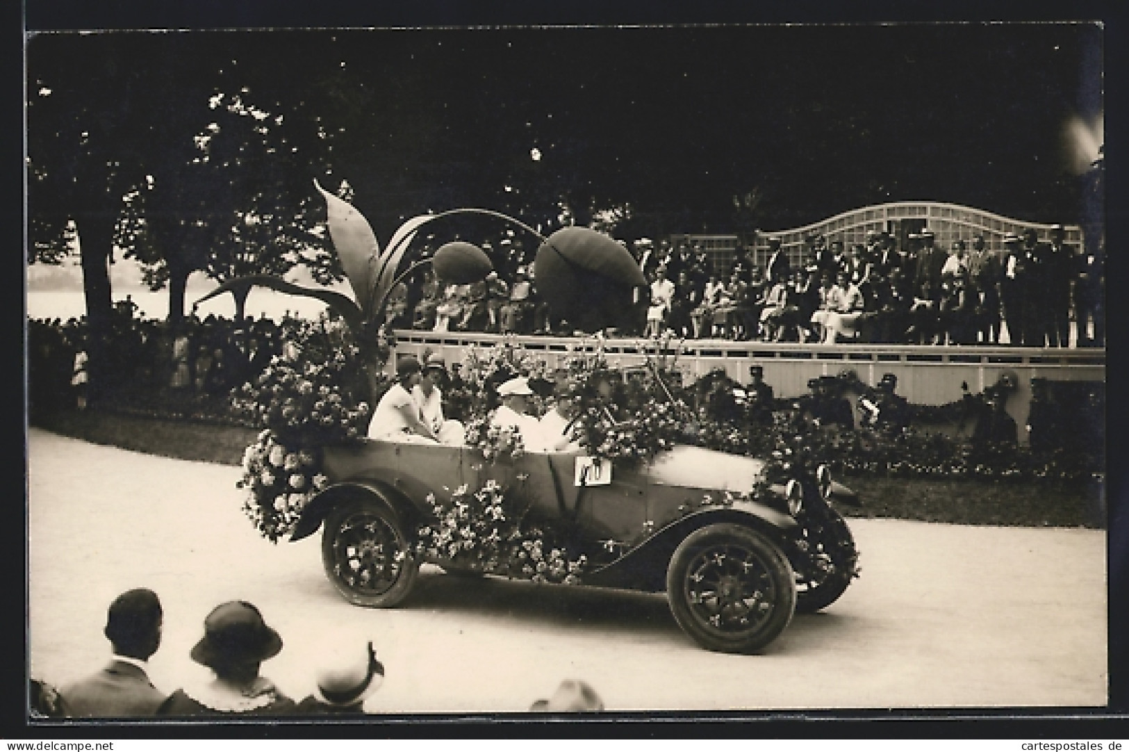 AK Montreux, Fête Des Narcisses 1925, Geschmücktes Auto  - Montreux