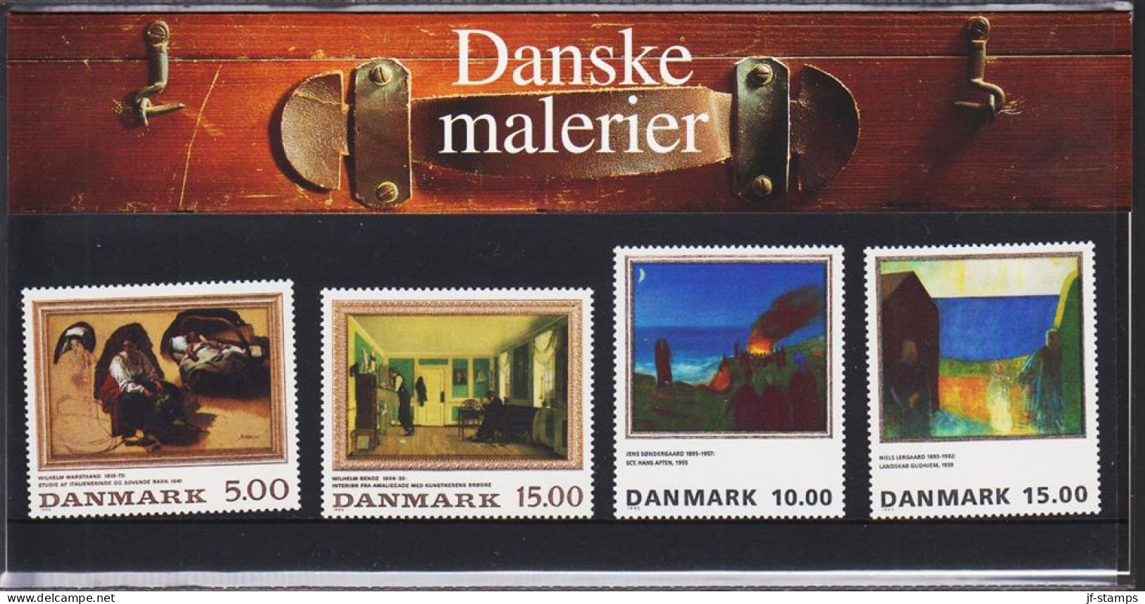 1994. DANMARK. Frimærkekunst (art) 2 Different Complete Set In Official Folder (SM 19)... (Michel 1092-1093+) - JF544453 - Nuevos