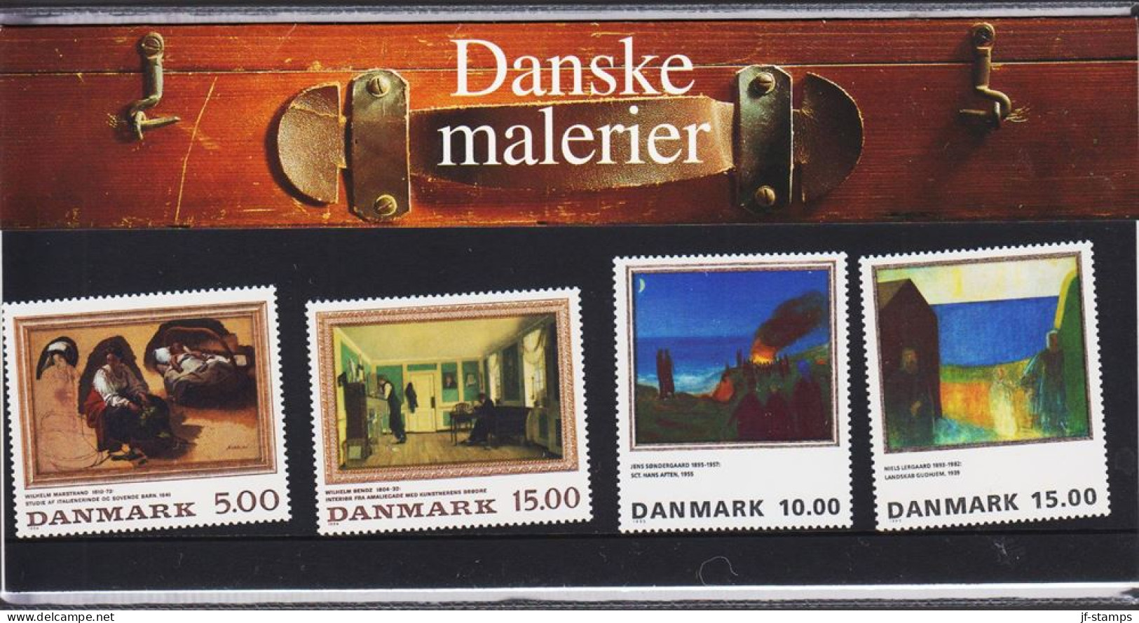 1994. DANMARK. Frimærkekunst (art) 2 Different Complete Set In Official Folder (SM 19)... (Michel 1092-1093+) - JF544454 - Nuovi