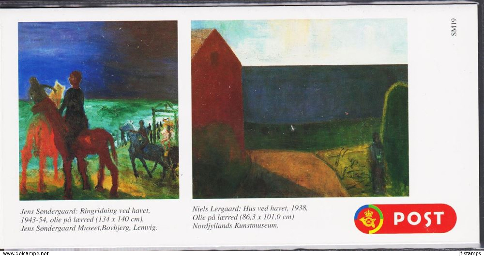 1994. DANMARK. Frimærkekunst (art) 2 Different Complete Set In Official Folder (SM 19)... (Michel 1092-1093+) - JF544454 - Unused Stamps