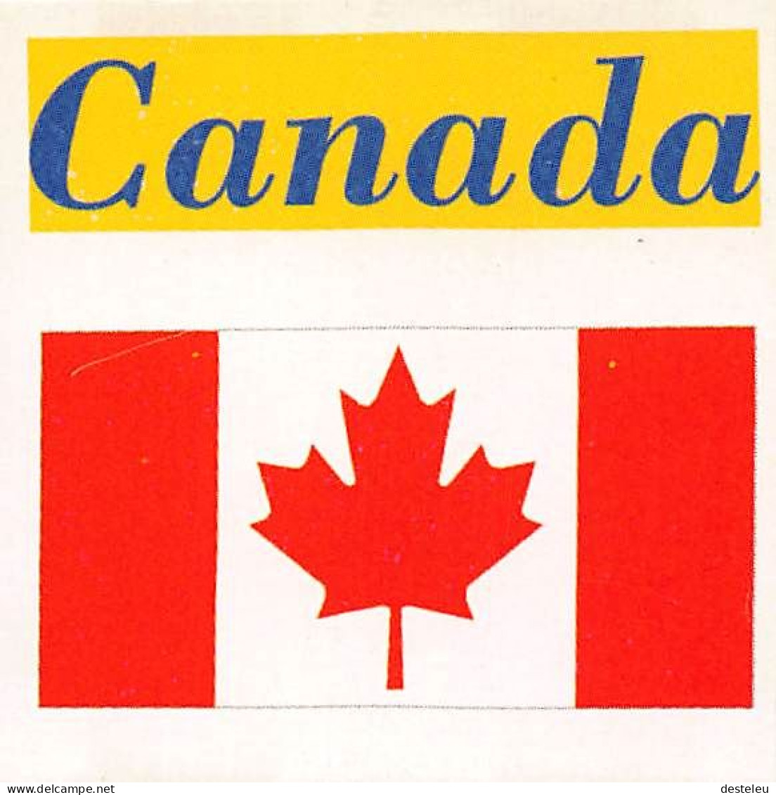 Flag Chromo -  Canada - 5 X 5 Cm - Andere & Zonder Classificatie