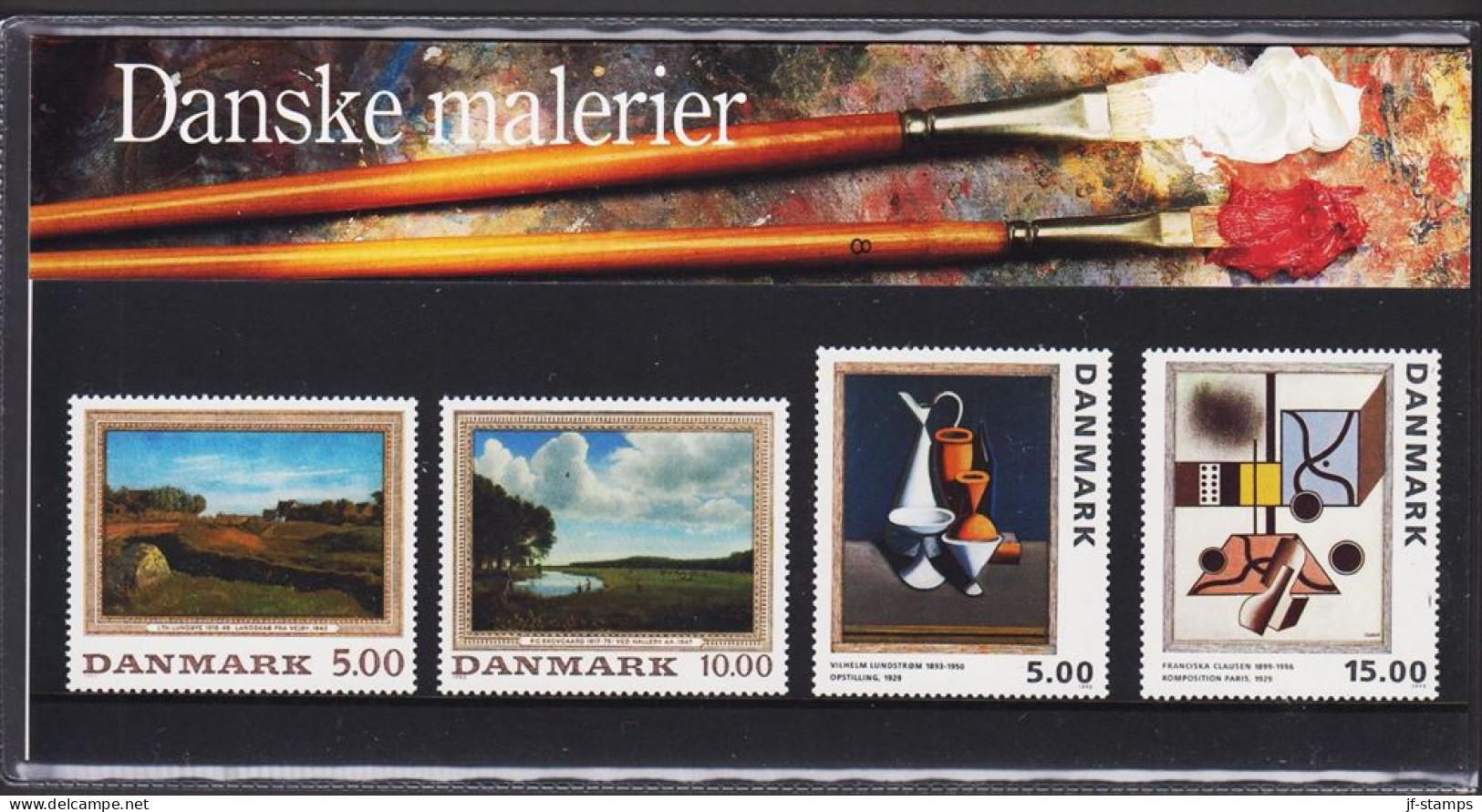 1993. DANMARK. Frimærkekunst (art) 2 Different Complete Set In Official Folder (SM 13)... (Michel 1068-1069+) - JF544456 - Unused Stamps