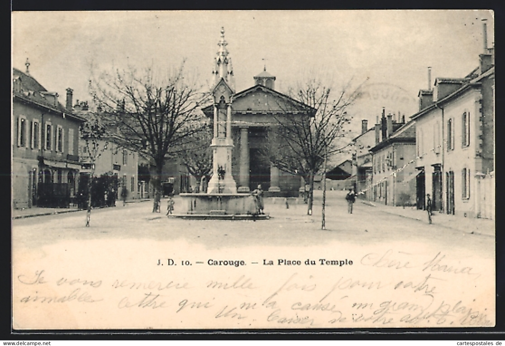 AK Carouge, La Place Du Temple  - Carouge