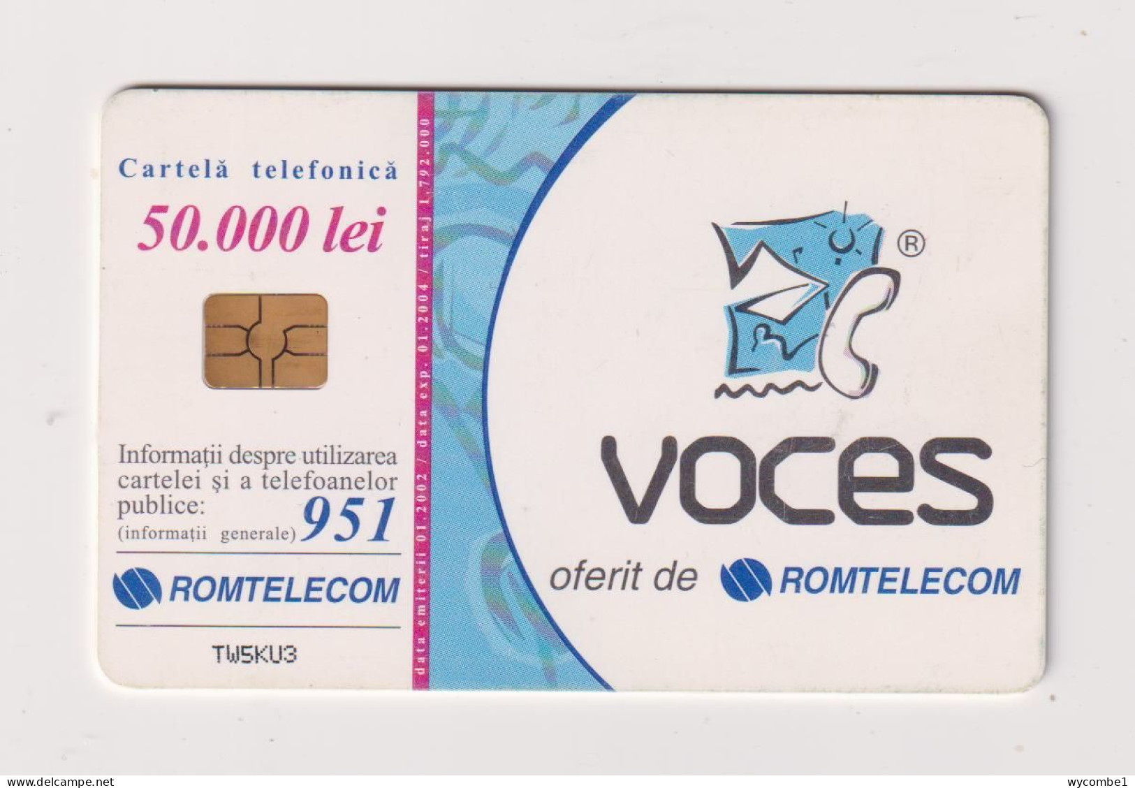 ROMANIA - Voces Chip  Phonecard - Roemenië