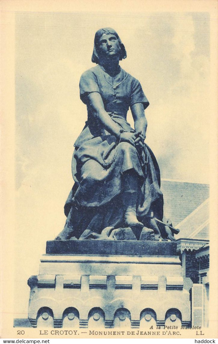LE CROTOY : MONUMENT DE JEANNE D'ARC - Le Crotoy