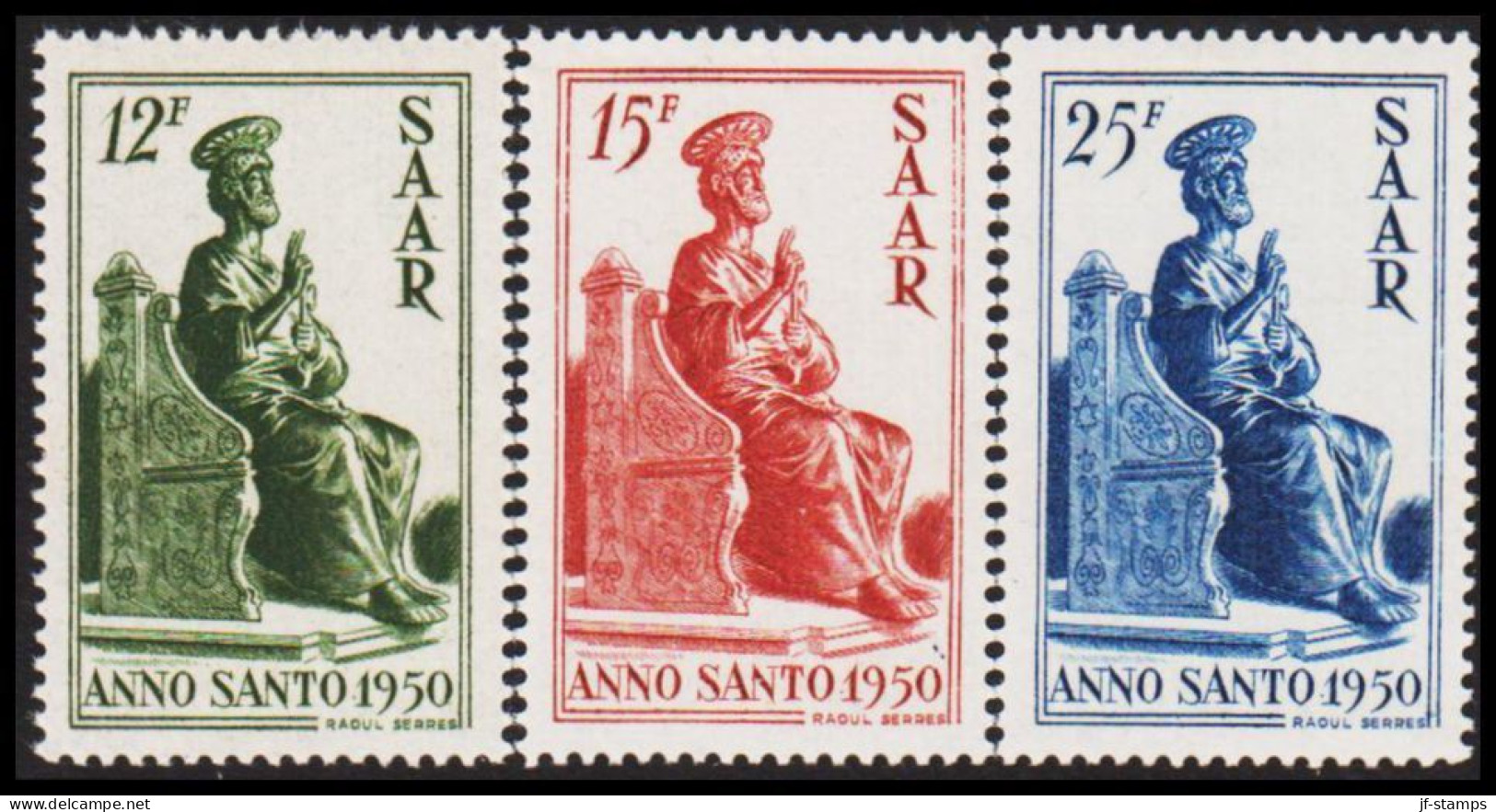 1950. Saar. Heiliges Jahr ANNO SANTO Complete Set Never Hinged. (MICHEL 293-395) - JF544467 - Ongebruikt