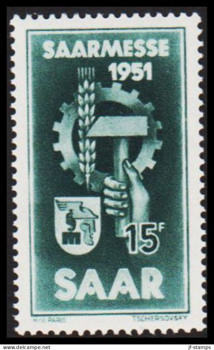 1951. SAAR. SAAR MESSE.  15 Fr. Never Hinged. (Michel 306) - JF544468 - Nuovi