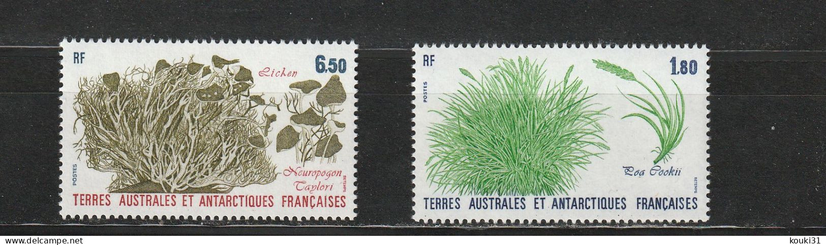 TAAF YT 125/6 ** : Flore - 1987 - Unused Stamps