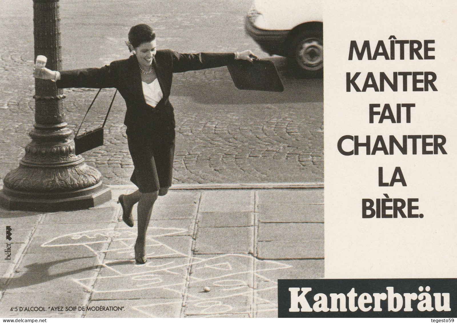 * CARTE POSTALE PUBLICITAIRE BIERE KANTERBRAU - Collections & Lots