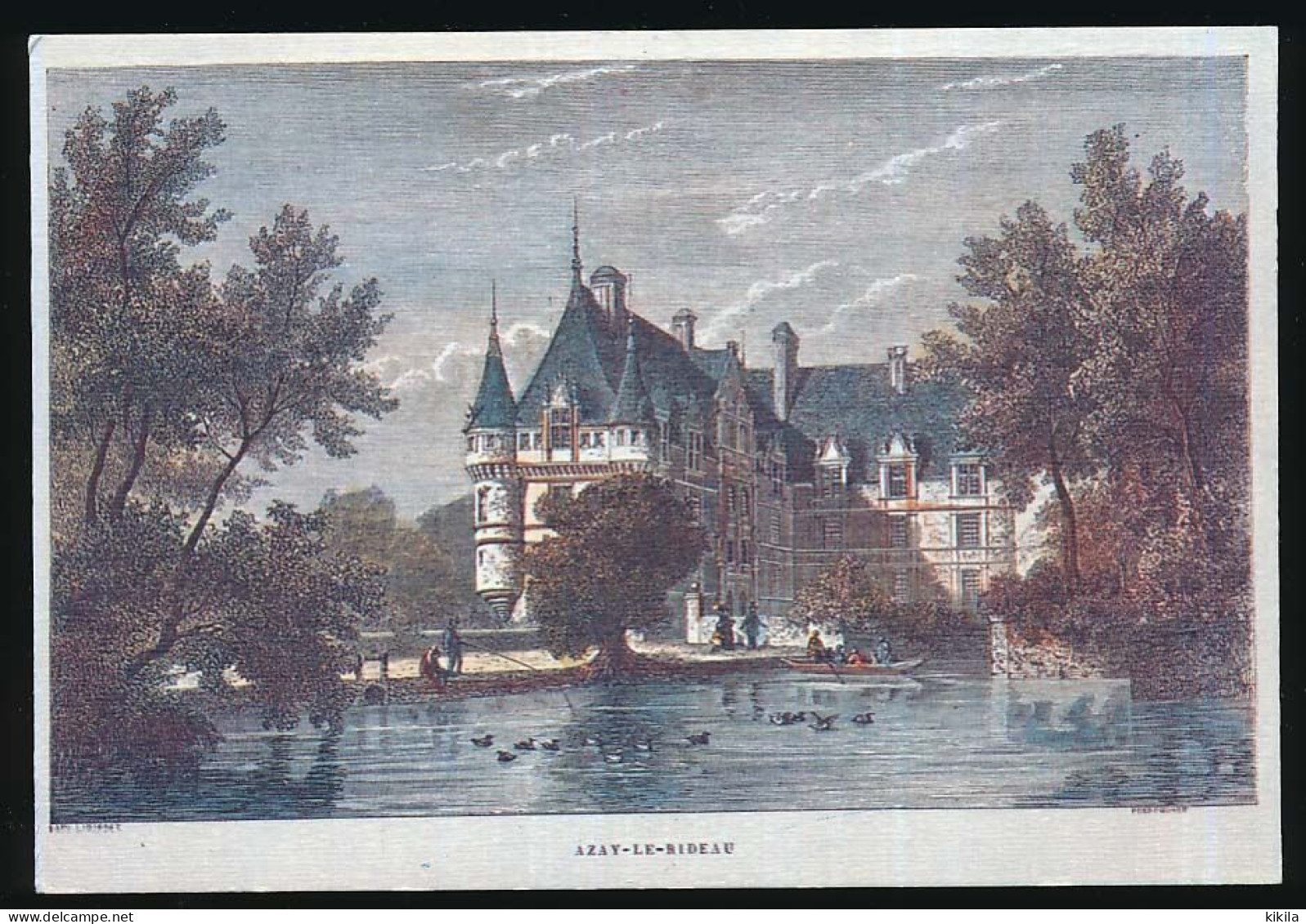 CPSM / CPM 10.5 X 15 Indre Et Loire Château D' AZAY LE RIDEAU  Litho Du XVI° S. (Rouargue Frères) - Azay-le-Rideau