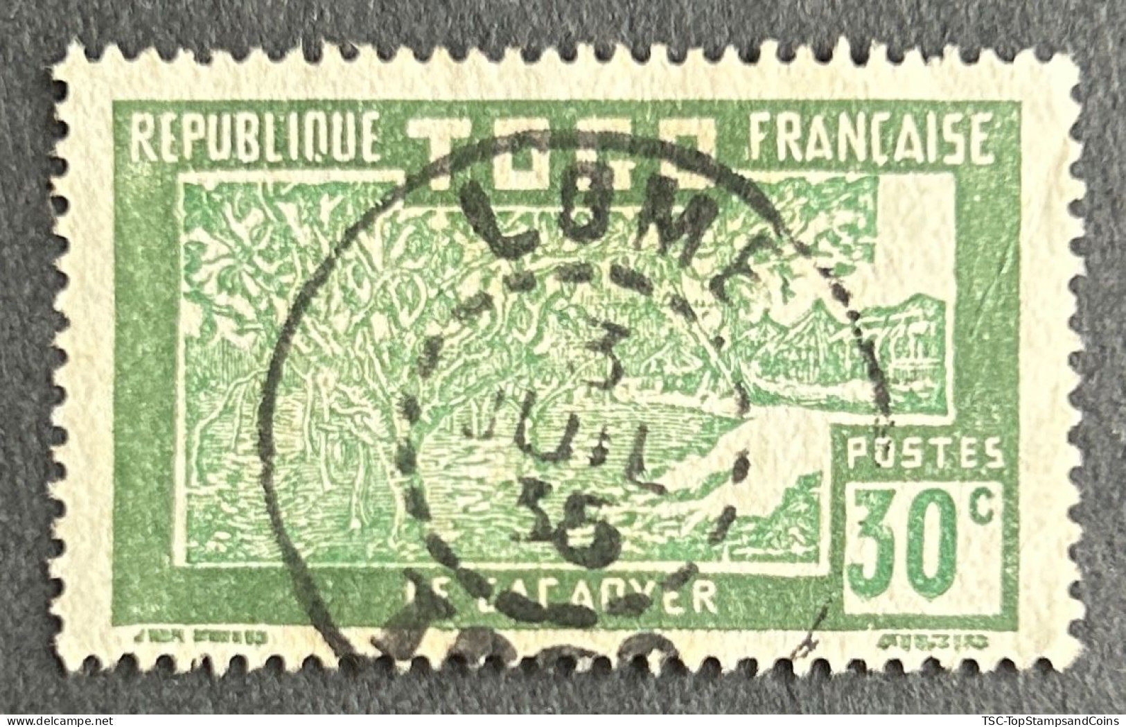 FRTG0144U - Agriculture - Cocoa Plantation - 30 C Used Stamp - French Togo - 1927 - Gebruikt