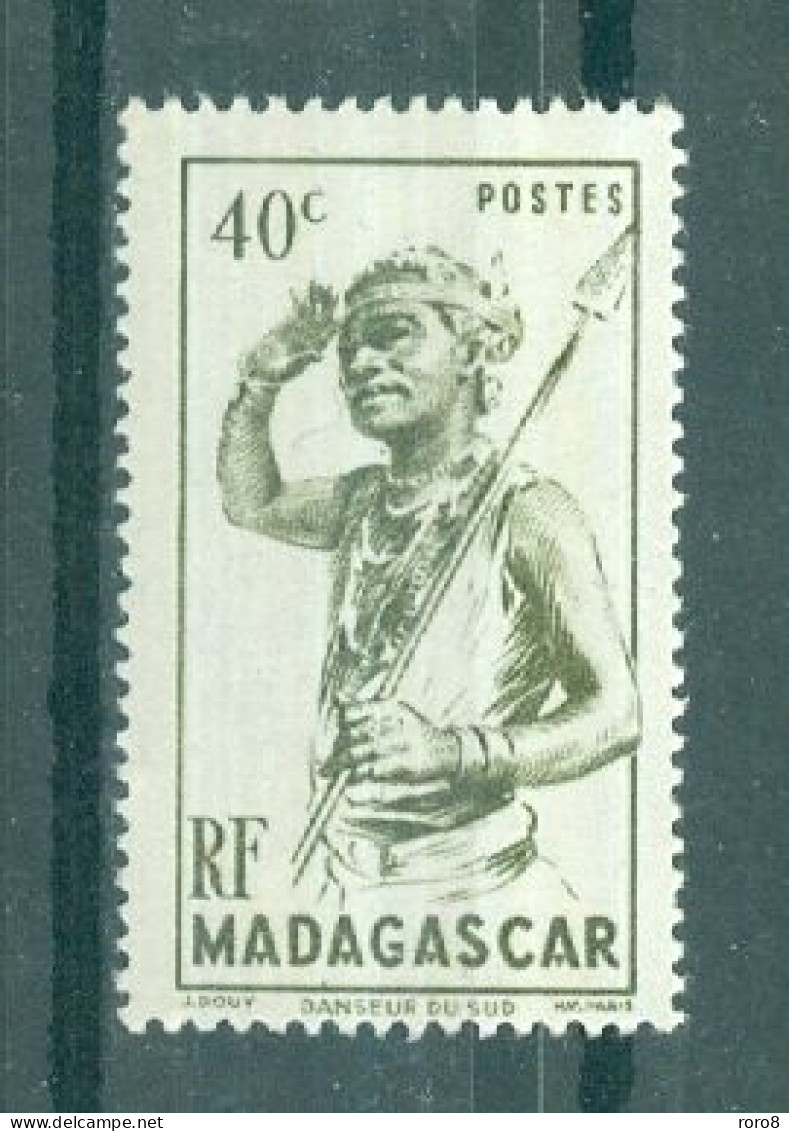 MADAGASCAR - N°302* MH Trace De Charnière SCAN DU VERSO - Série Courante. - Unused Stamps