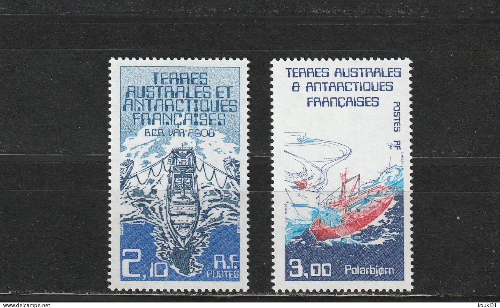 TAAF YT 120/1 ** : Navires De Liaison - 1986 - Unused Stamps