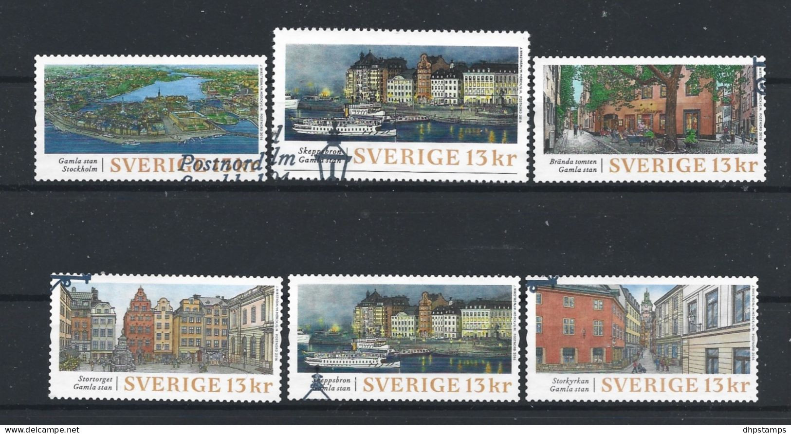 Sweden 2016 Architecture Y.T. 3087/3092 (0) - Used Stamps