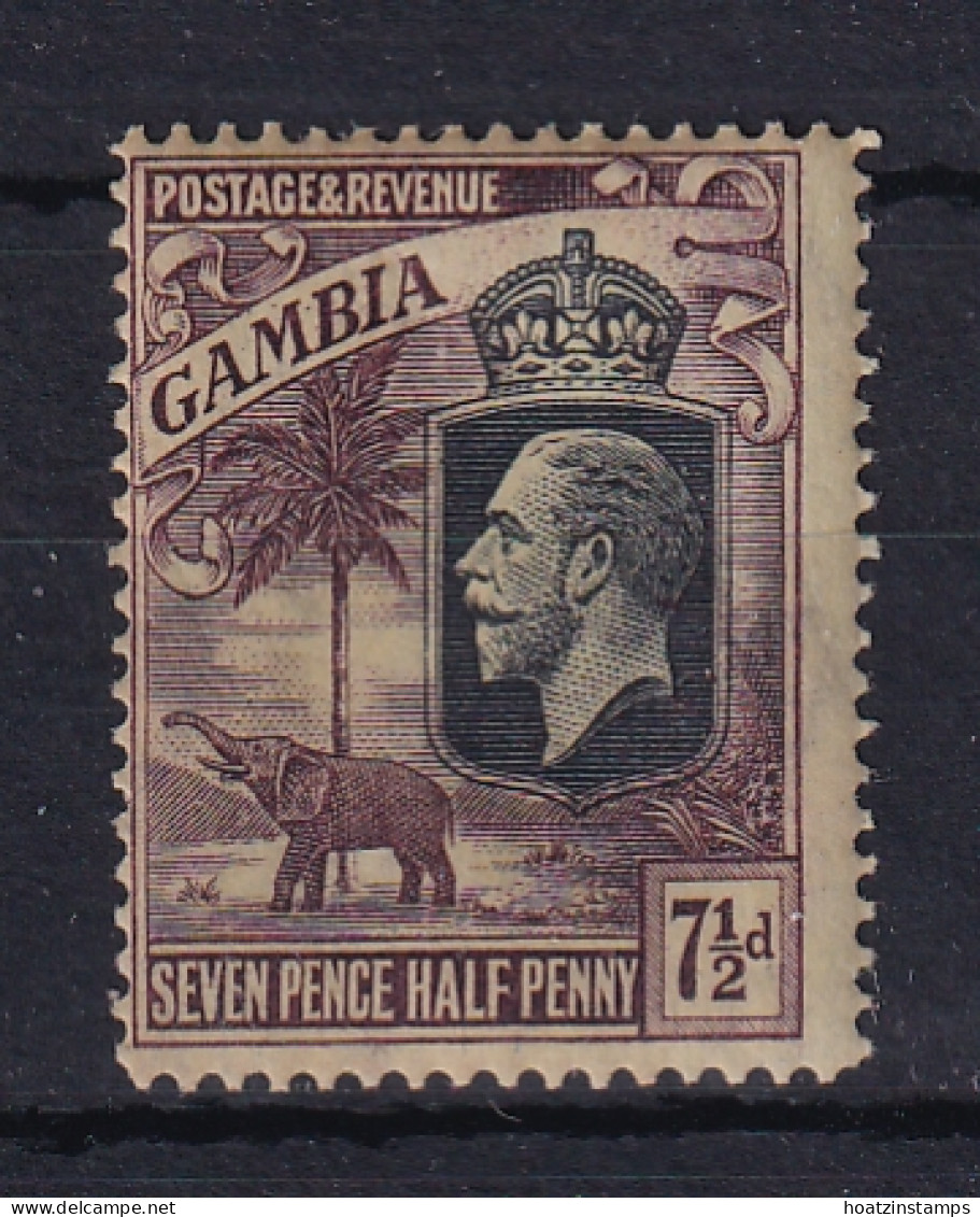 Gambia: 1922/29   KGV   SG119     7½d      MNH - Gambia (...-1964)