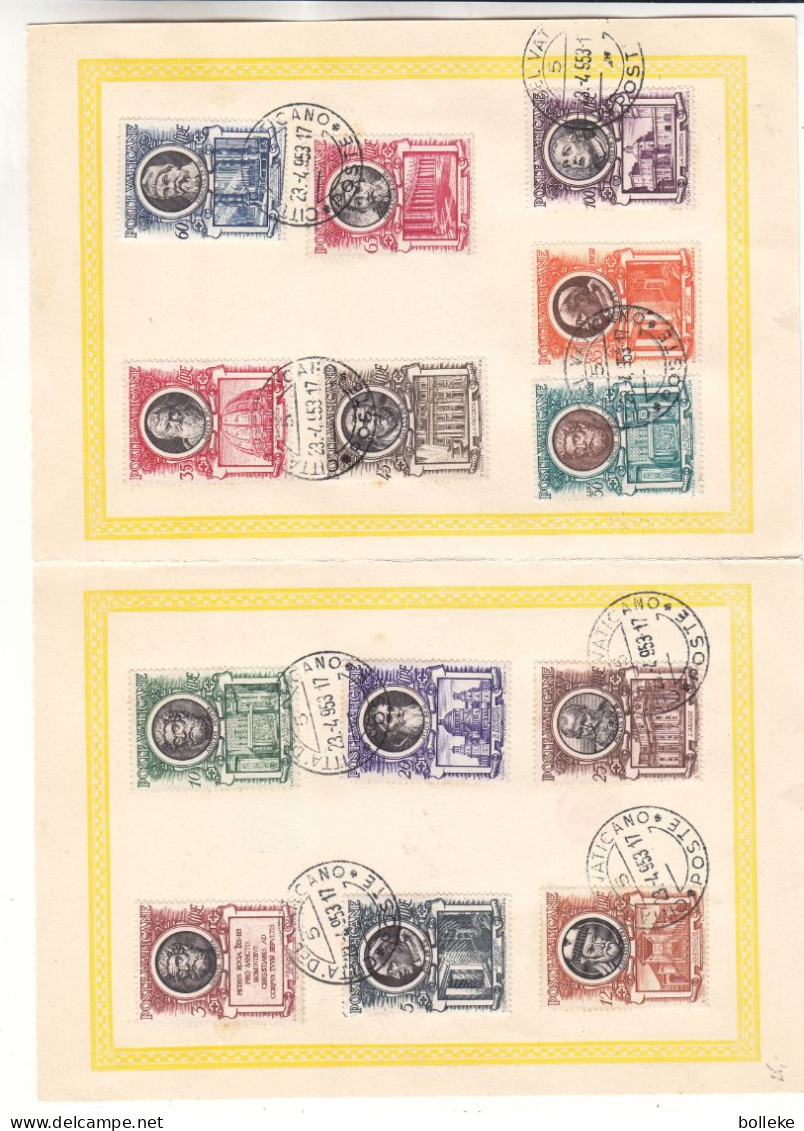 Vatican - Document FDC De 1953 - GF - Oblit Citta Del Vaticano - Valeur 67,50 € En ....2003 - - Lettres & Documents