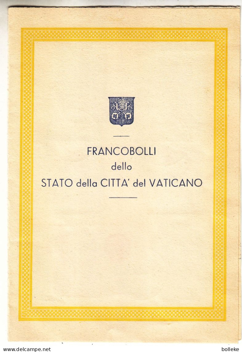 Vatican - Document FDC De 1953 - GF - Oblit Citta Del Vaticano - Valeur 67,50 € En ....2003 - - Brieven En Documenten