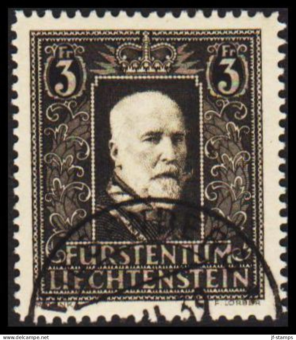 1938. LIECHTENSTEIN. 5 FR. Franz I.   (Michel 171) - JF544587 - Used Stamps