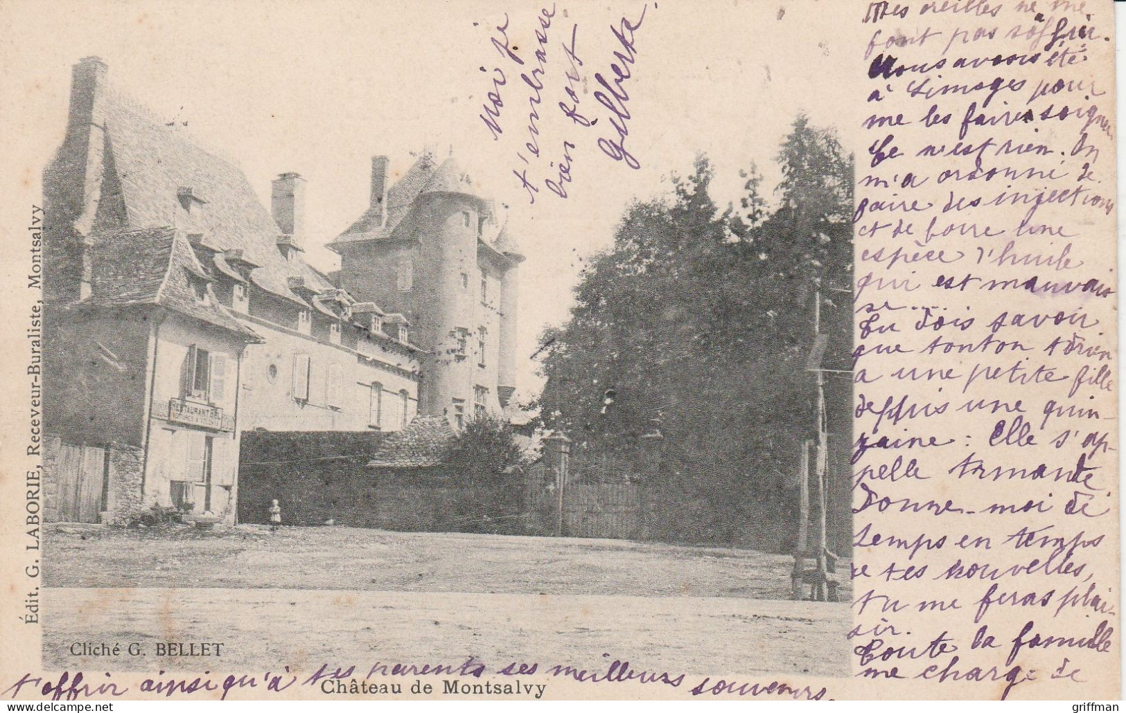 MONTSALVY LE CHATEAU 1905 TBE - Sonstige & Ohne Zuordnung