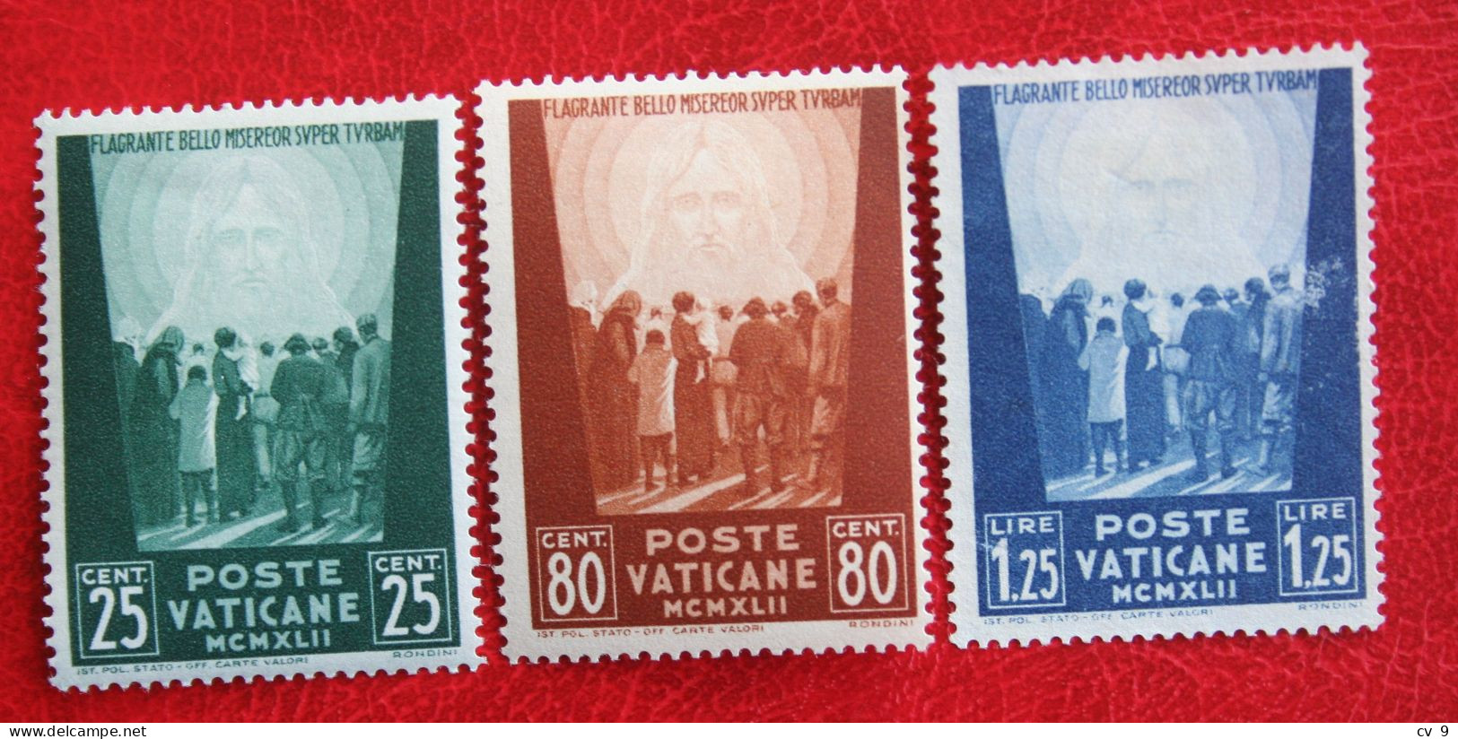 WAR PRISONERS WELFARE FUND PRO PRISIONEROS MCMXLII 1942 Mi 89-91 Yv 95-97 Ongebruikt / MH * VATICANO VATICAN VATICAAN - Unused Stamps