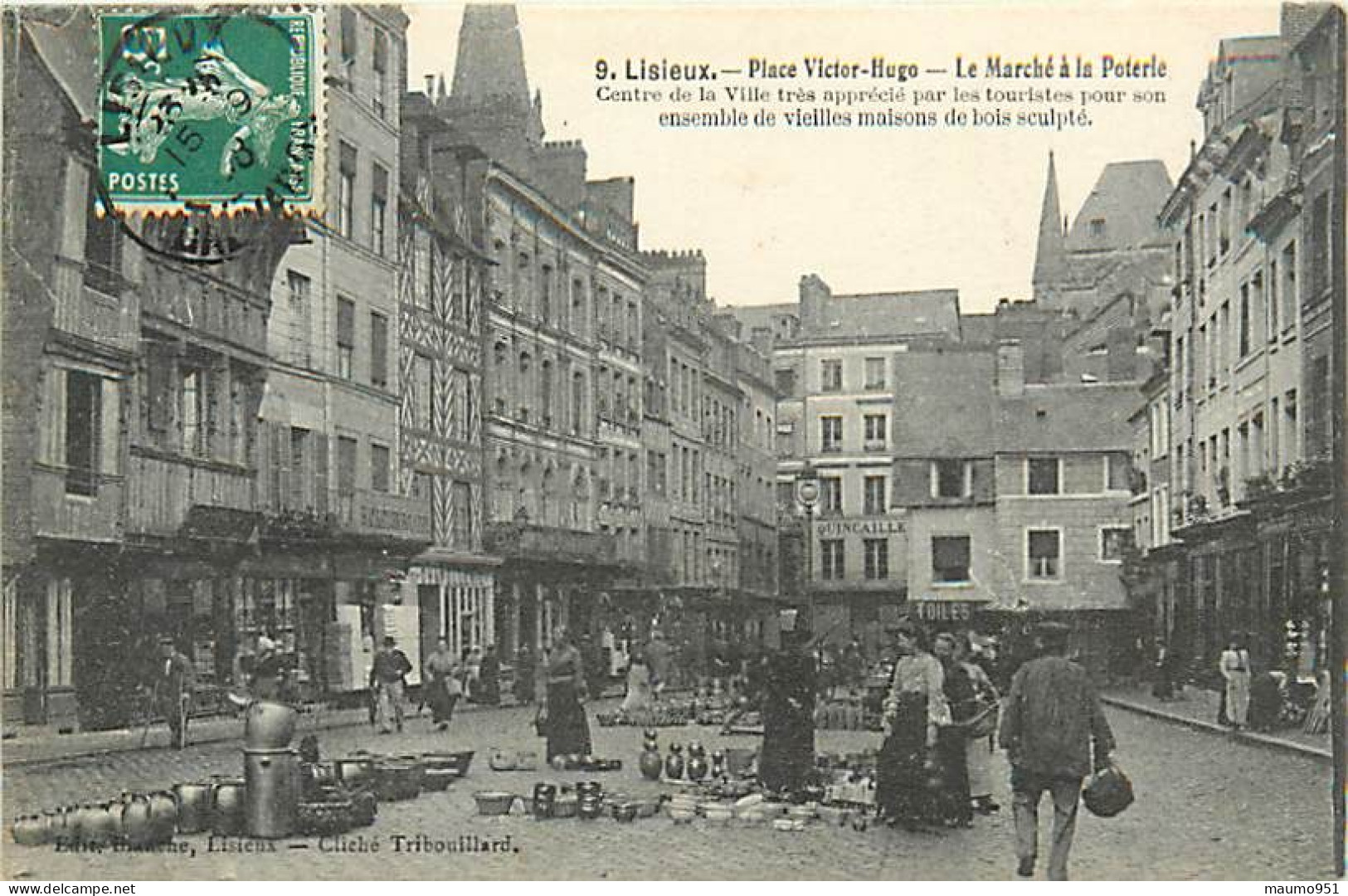 14 LISIEUX - Place Victor Hugo . Marché A La Poterie - Lisieux