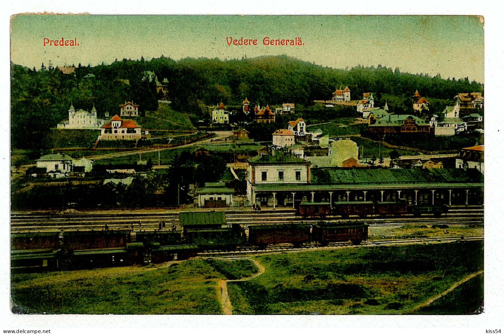 RO 77 - 2913 PREDEAL, Railway Station, Romania - Old Postcard - Used - 1909 - Romania