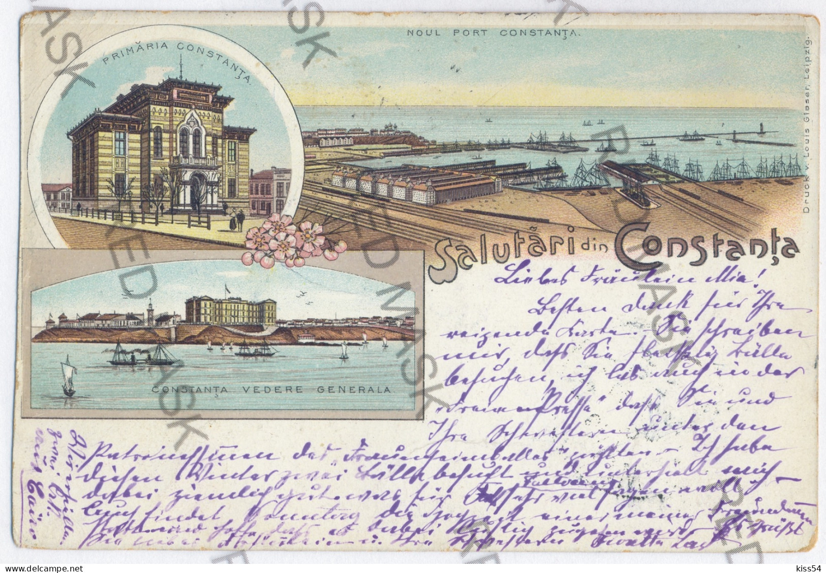 RO 77 - 12099 CONSTANTA, Litho, Romania - Old Postcard - Used - 1899 - Romania