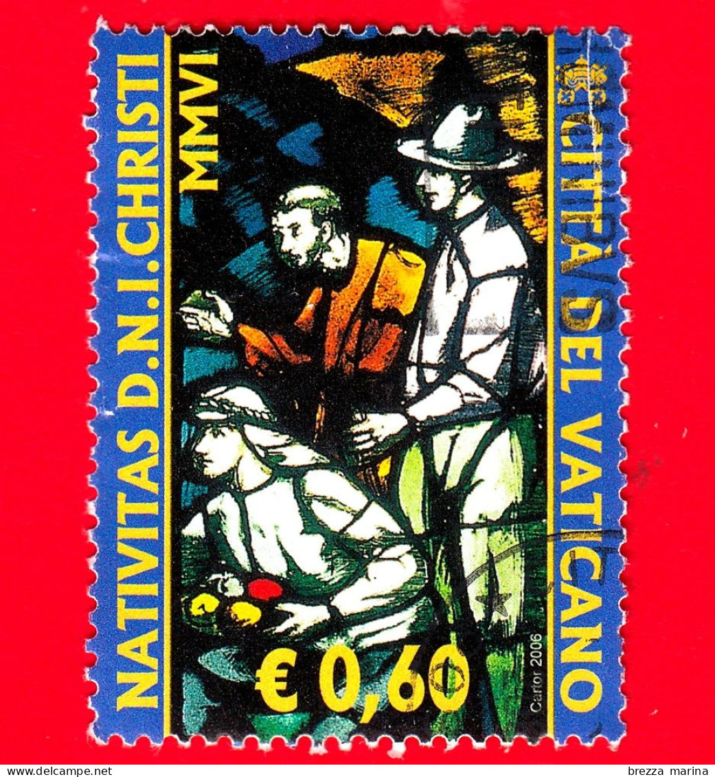 VATICANO - Usato - 2006 - Natale - Pastori, Opera Di Silvio Consadori - 0,60 - Used Stamps