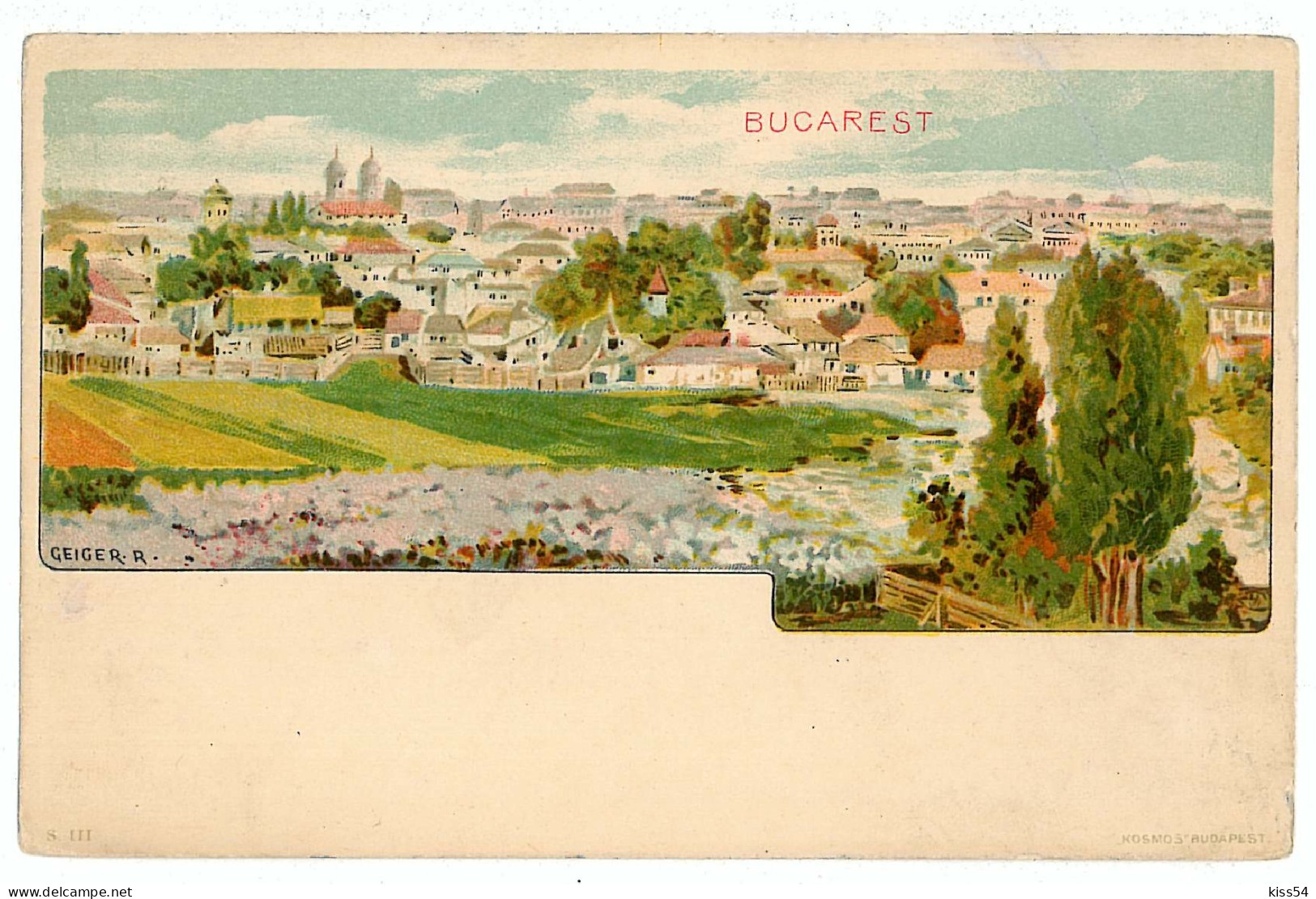 RO 77 - 8060 BUCURESTI, Litho, Romania - Old Postcard - Unused - Romania