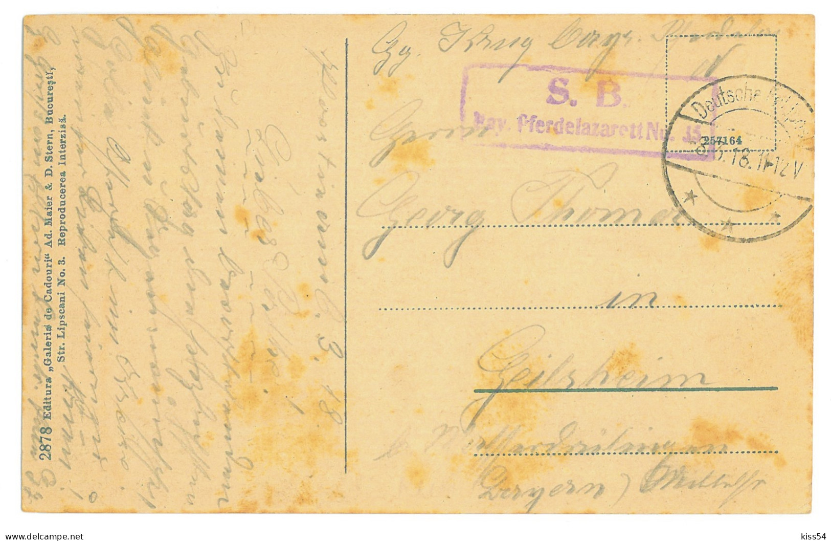 RO 77 - 16502 PLOIESTI, Market, Romania - Old Postcard, CENSOR - Used - 1918 - Roemenië