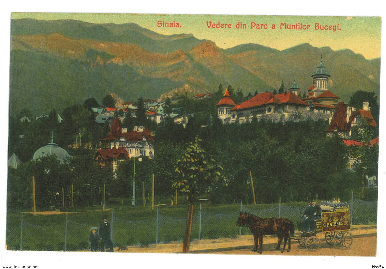 RO 77 - 22355 SINAIA, Prahova, Carriage, Romania - Old Postcard - Unused - Rumania