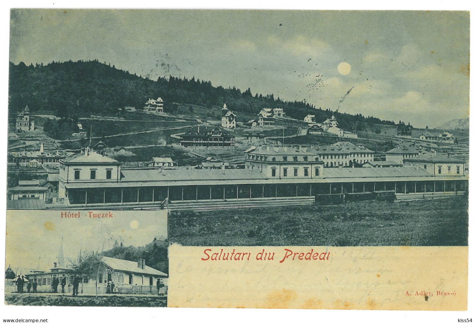 RO 77 - 23756 PREDEAL, Brasov, Railway Station, Litho, Romania - Old Postcard - Used - 1899 - Rumänien