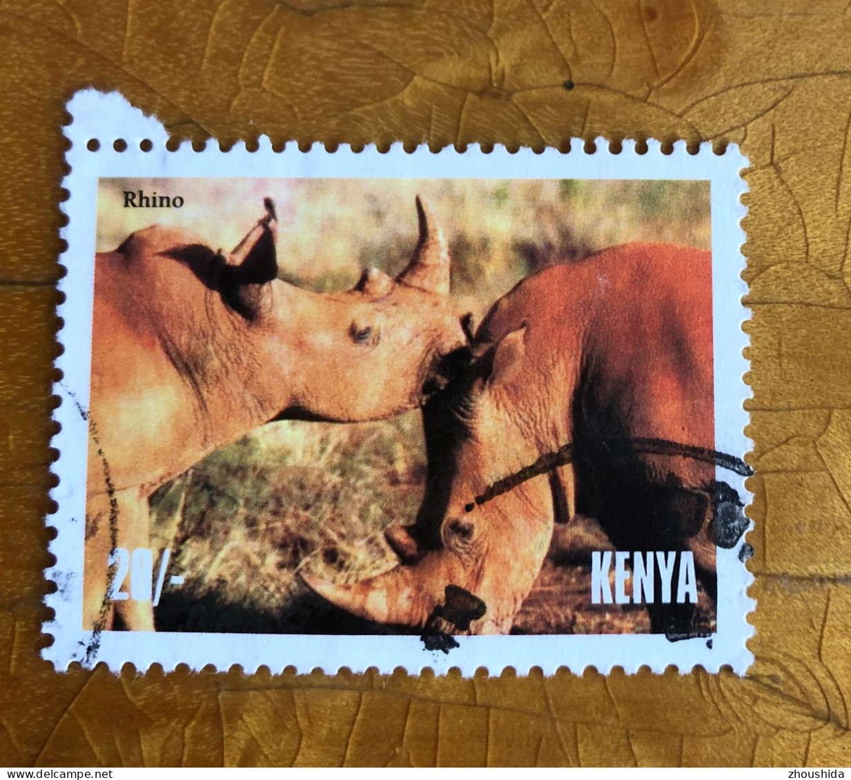 Kenya Rinos 20SH Fine Used - Kenya (1963-...)