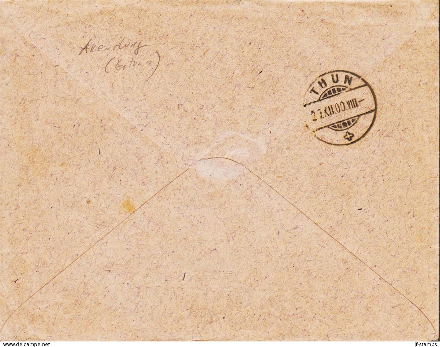 1900. RUSSIA. Very Fine Envelope To Schloss Thun, Schweiz With 3 And 7 KOP Cancelled In Estonia: ARENBURG ... - JF544613 - Estonie
