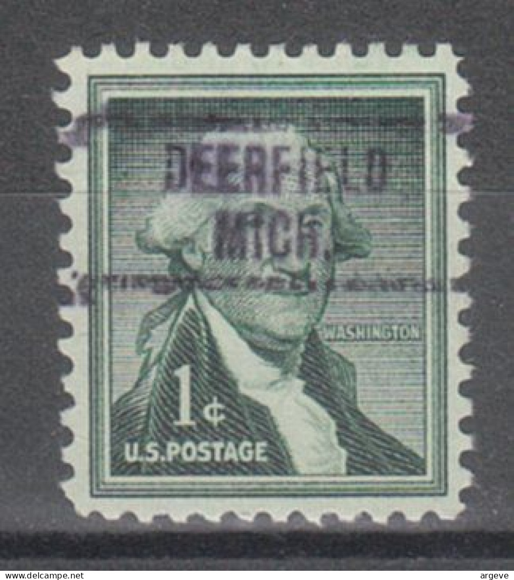 USA Precancel Vorausentwertungen Preo Locals Michigan, Deerfield 734 - Precancels