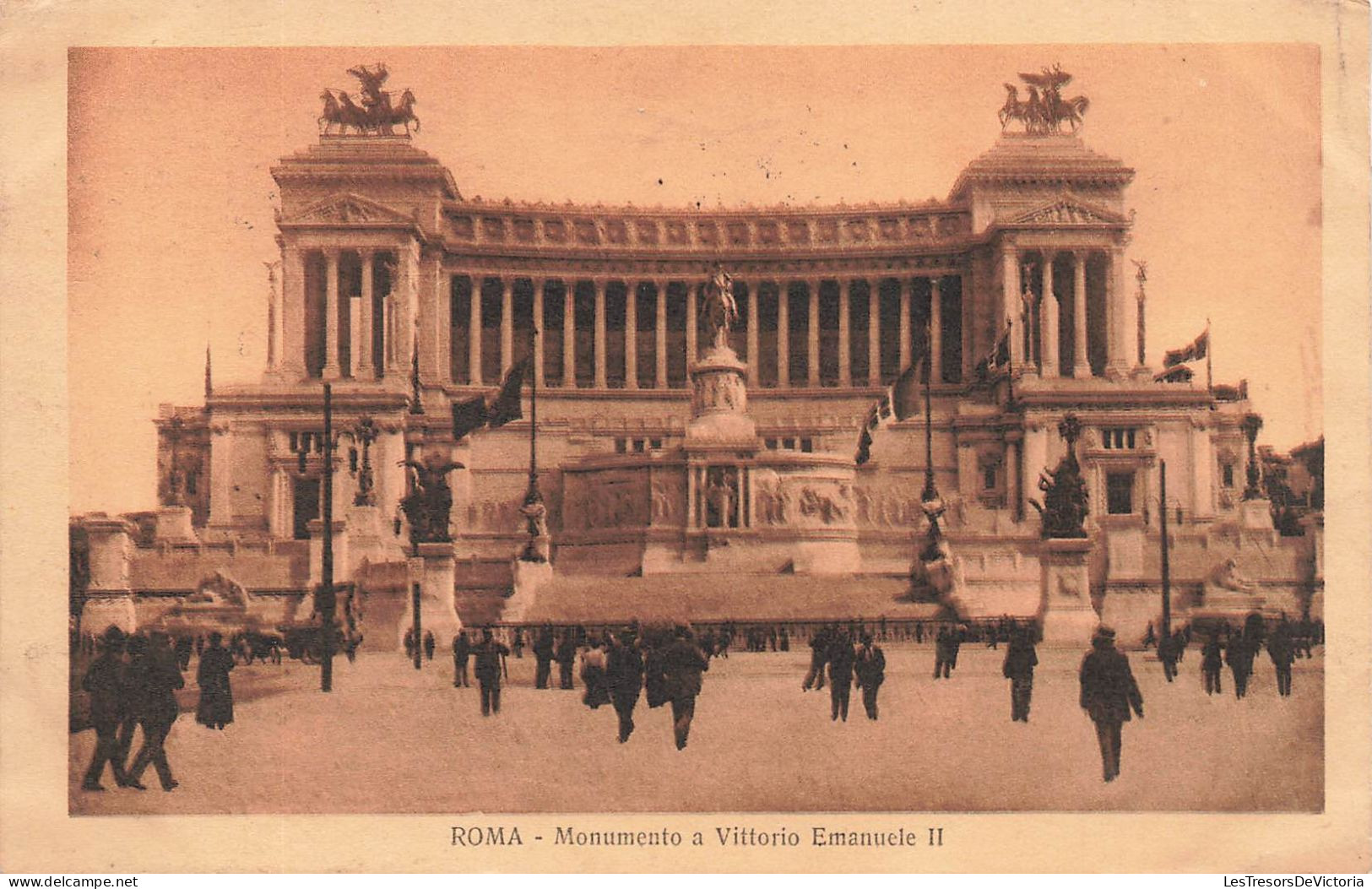 ITALIE - Roma - Monumento A Vittorio Emanuele II - Animé - Carte Postale Ancienne - Andere Monumente & Gebäude