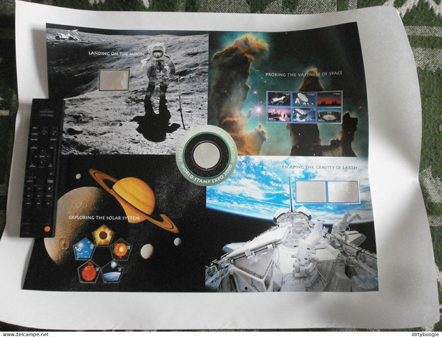 Lot De 2 Posters Avec Timbres - USA - Edwin Hubble - Espace - Ongebruikt