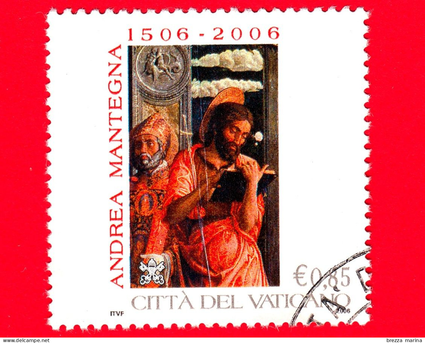 VATICANO - Usato - 2006 - 5º Centenario Della Morte Di Andrea Mantegna - S.Gregorio E S.Giovanni Battista - 0.85 - Gebruikt