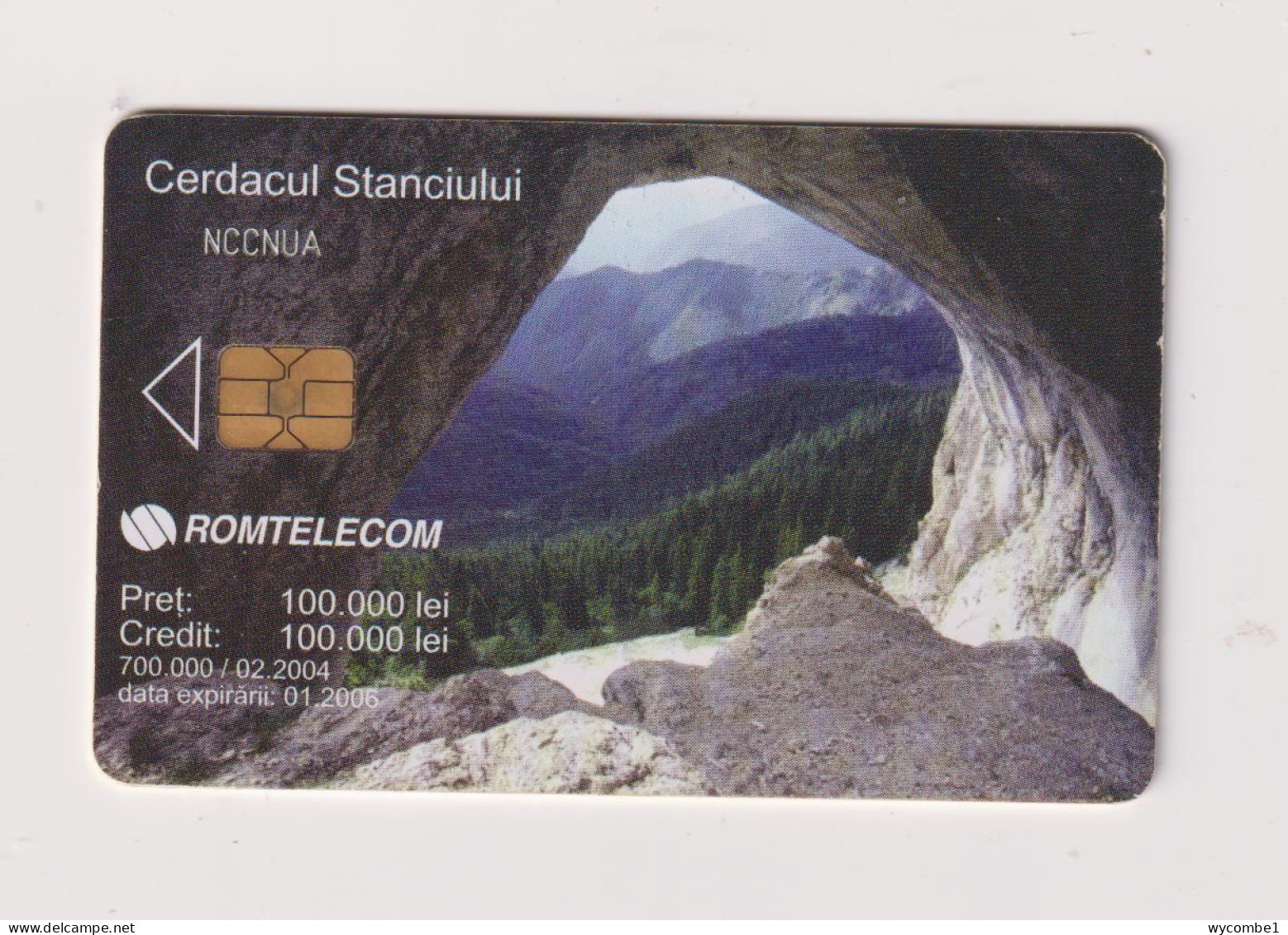 ROMANIA - Cave Mouth Chip Phonecard - Roemenië