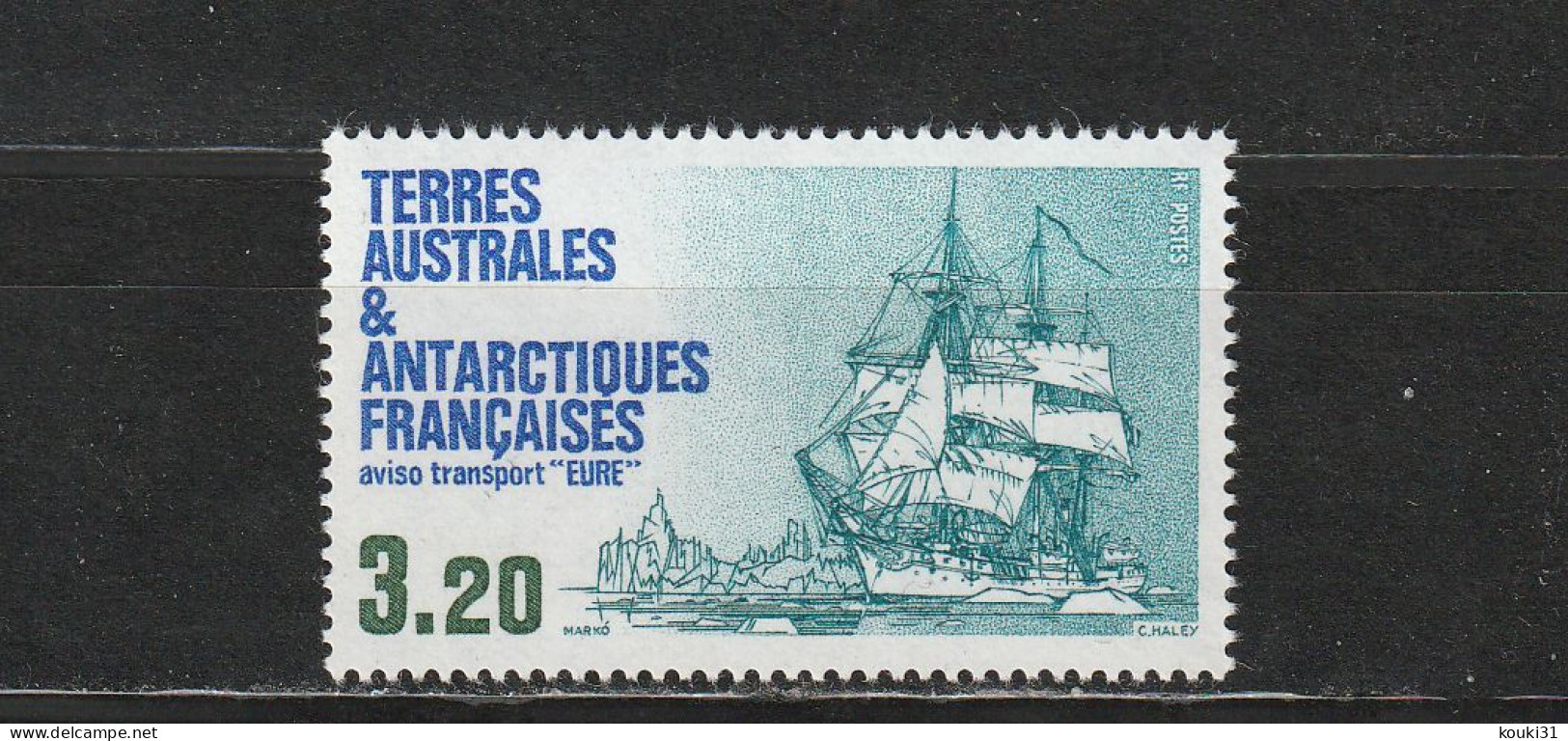 TAAF YT 129 ** : Aviso Transport "Eure" - 1987 - Unused Stamps