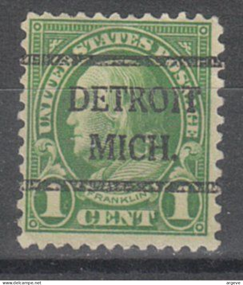USA Precancel Vorausentwertungen Preo Bureau Michigan, Detroit 642-42 - Preobliterati