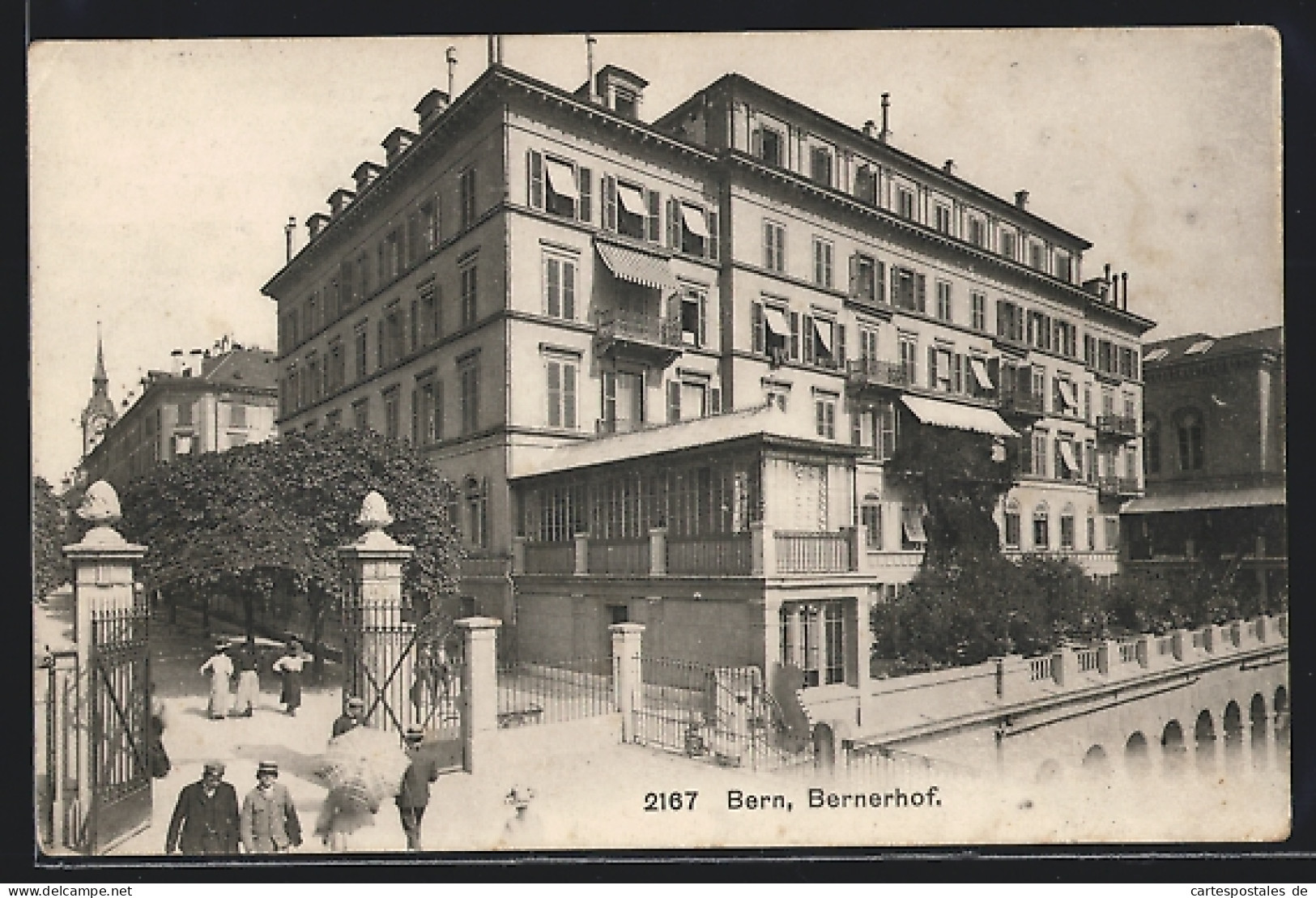 AK Bern, Hotel Bernerhof Im Sonnenschein  - Berna