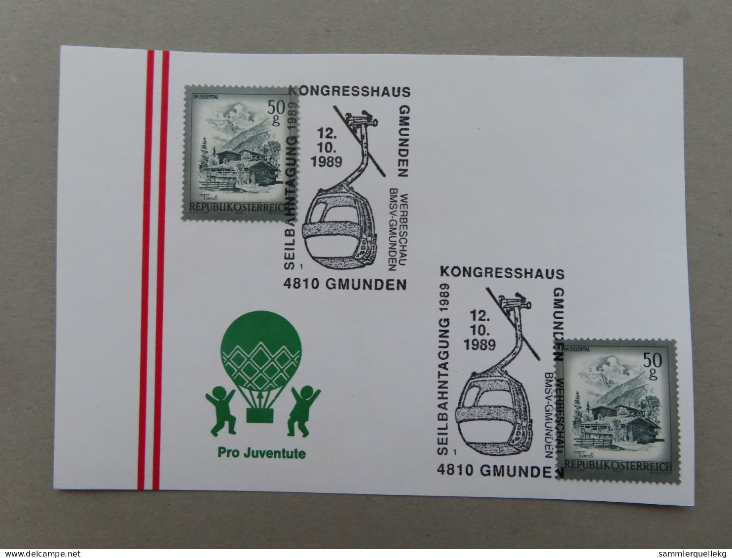 Österreich Pro Juventute - Mit Sonderstempel 12. 10. 1989 Neukirchen, Briefmarkenschau (Nr.1039) - Andere & Zonder Classificatie